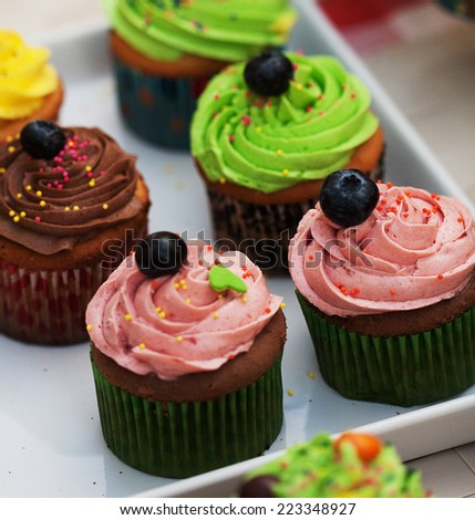 Colourful Cupcakes, good food for party