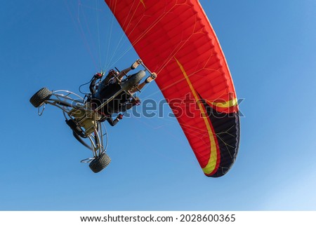 Image, Stock Photo Fan out the paragliders