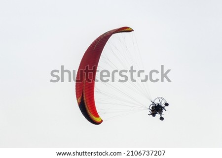 Similar – Image, Stock Photo Fan out the paragliders