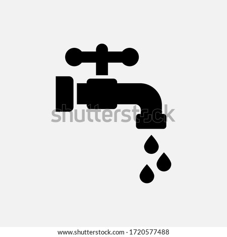 Faucet icon designed in a solid style