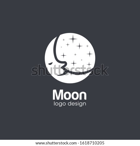 Moon Logo and Icon Vector Template