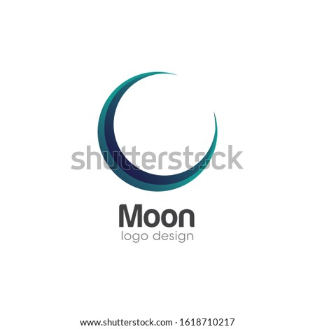 Moon Logo and Icon Vector Template