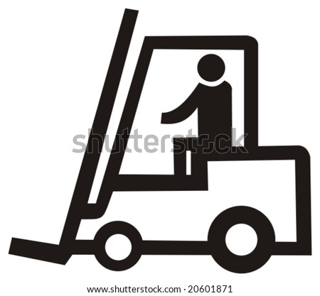 Forklift Truck Stock Vector Illustration 20601871 : Shutterstock