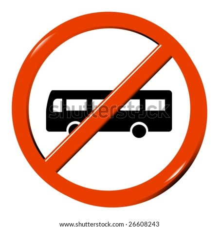 No bus sign