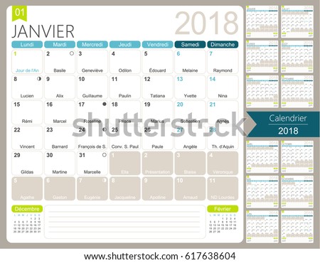 2018 calendar printable monthly