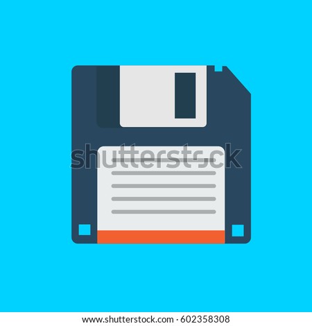 Vector Floppy Disk Illustration Flat Design