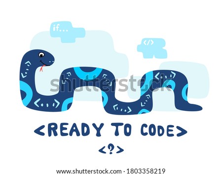 Python code language sign. Programming coding and developing concept. Software development. Programming language