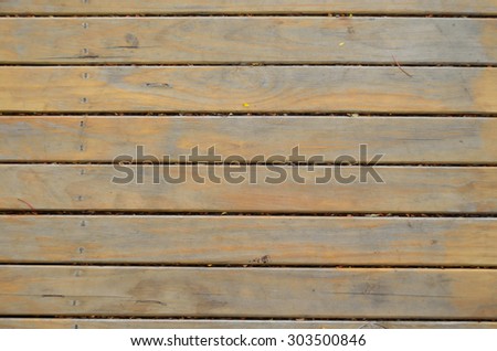 Yellow tone timber planks floor texture and pattern