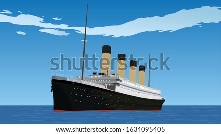
Illustration of Titanic Ship vector design