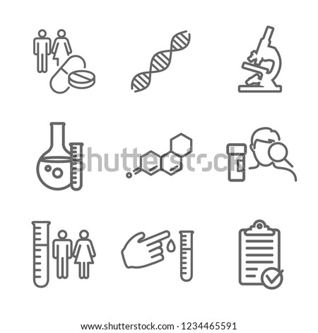 Medical Healthcare Icons - People Charting Disease or Scientific Discovery New Employee Hiring Process icon set