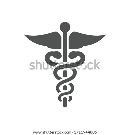 Pharmacy and Prescription Icon Set w mortar and pestle, star of life, pills, and caduceus