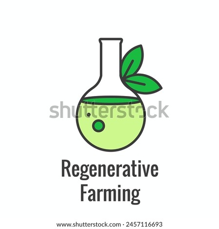 Sustainable Farming Icon Set with Maximize Soil Coverage and Integrate Livestock-Examples for Regenerative Agriculture Icon