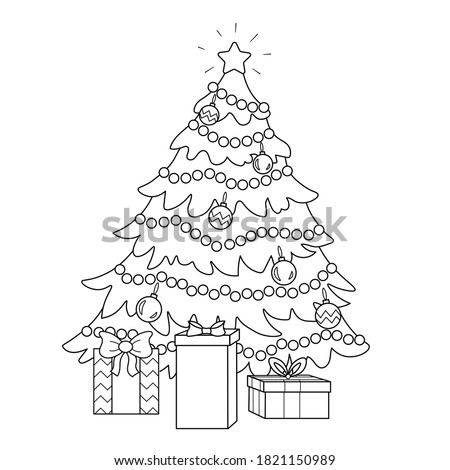 christmas tree fabulous christmas tree outline clipart photo