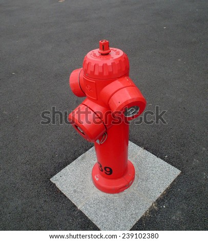 three ways red fire hydrant
