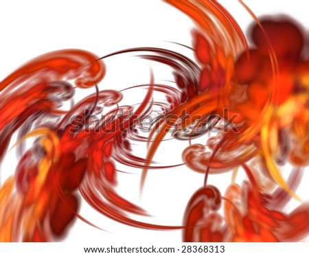 Abstract blurred white and red background