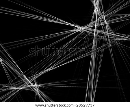 Abstract black and white background with crossing lines