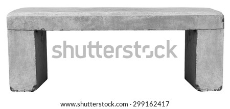 Concrete bench isolated on white background ストックフォト © 