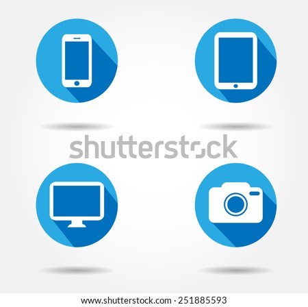 icon tablet smart phone laptop tablet smart phone button  logo i tablet phone vector illustration eps10