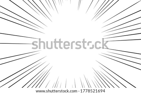 Japanese cartoon material: Concentrated line Normal density type Vertical elliptical space Photo stock © 