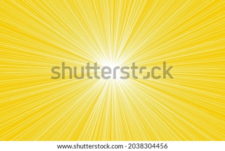 Abstract background, yellow with white effect lines radiating from the center (high density)