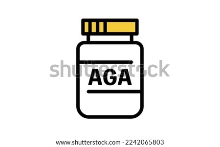 Icon of AGA (thinning hair treatment) oral medication, image of AGA