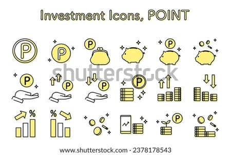 Icon of rewards points, simple line drawing illustration, Vector Illustration