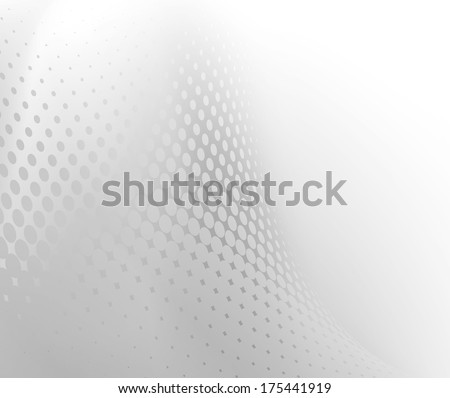 Abstract .jpg gradient grey and white background with dot swirl pattern overlay. Plenty of copy space. Perfect for any communication art.