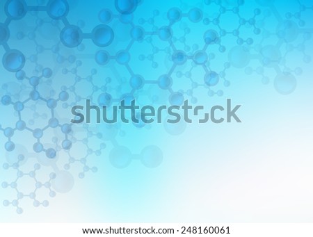 Abstract Science and Medical Image of Molecular Structure And Communication Background Illustration with plenty of copy space.