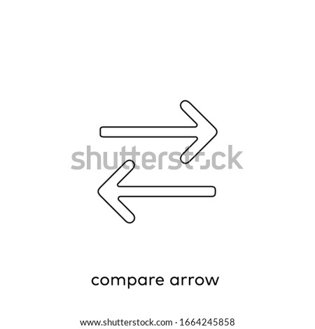 compare arrow, right arrow, left arrow