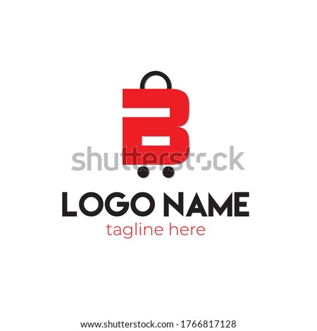 ecommerce logo design,images photo vector B logo,