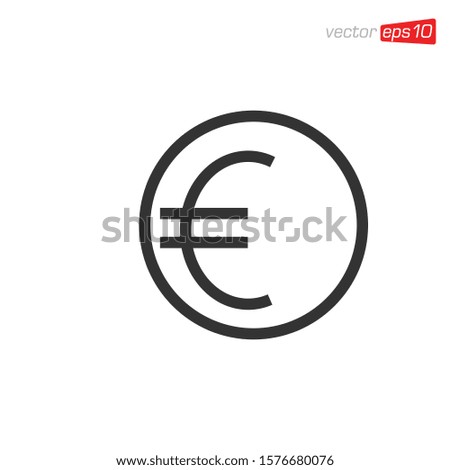 Euro Money Icon Design Vector