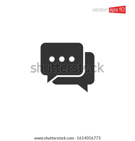 Chat Message Icon Design Vector