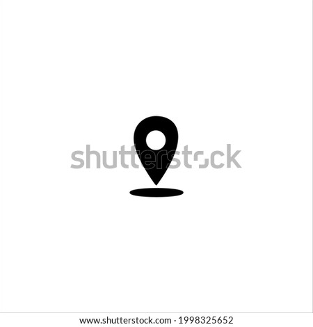 accurate location gps flat symbol icon
