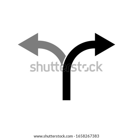 two way direction arrow symbol isolated on white background for website, banner mobile app graphic design elements. vector illustration