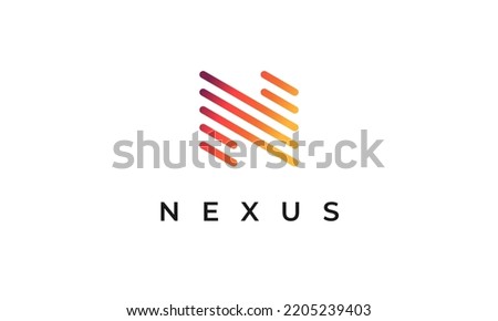 Nexus N Logo Simple Modern Letter N Design