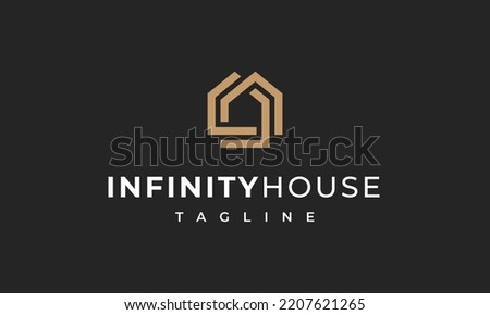 Infinity House Real Estate Logo Design