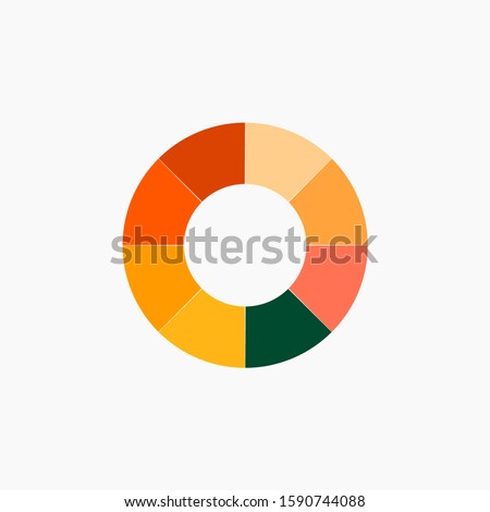 Circle Logo Colorwheel Pallete With Bright Color
