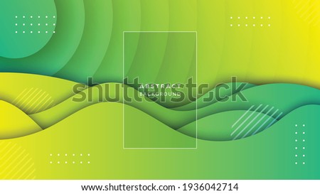business wavy papercut abstract background. vector illustration for web	
