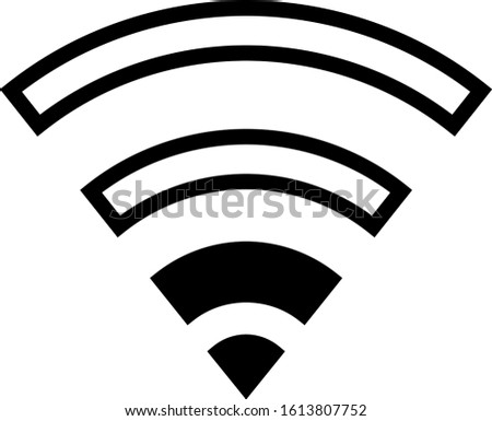Wifi Signal 2 of 4 icon wireless symbol connection vector image