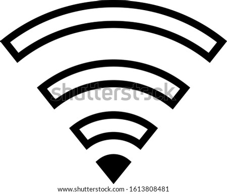 Wifi signal 1 of 4 icon wireless symbol connection vector image