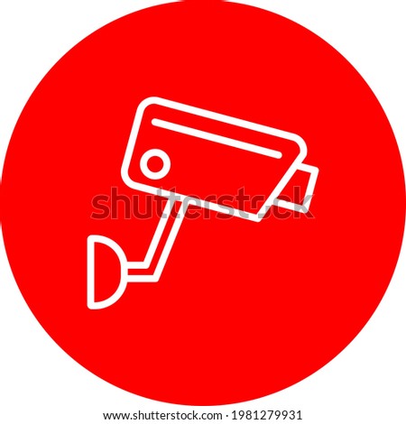 Cctv security video camera icon