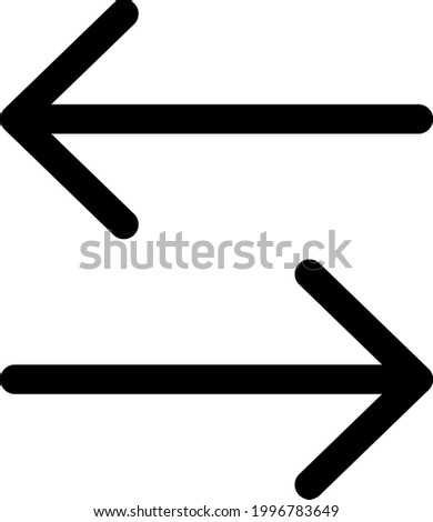 Left and right arrows. Back and forth icon vector illustration for your website or mobile app