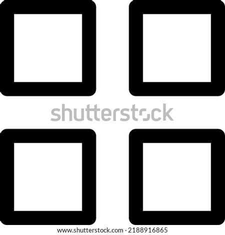 grid icon vector image or sign.