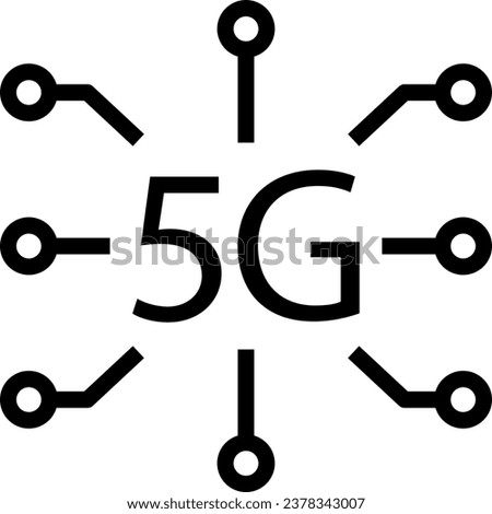 5 g icon. Signal bar 5g icon vector. 5G technology. 5G internet network vector high speed mobile net technology for smartphone, UI, app design