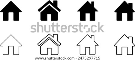Home Icon. House icon Vector illustration.