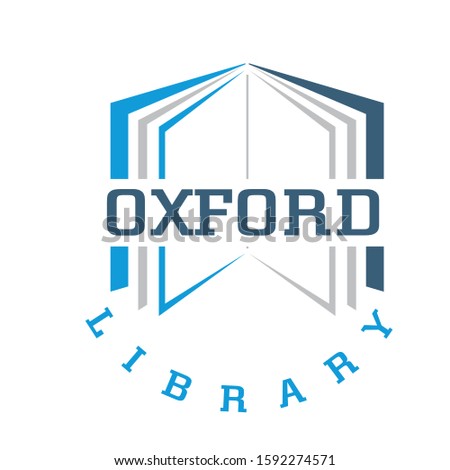 oxford logo design for books library 