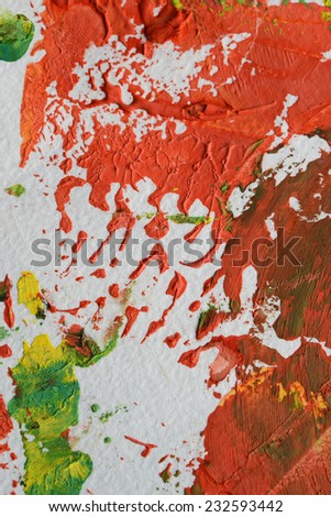 paint paper red green creative art therapy