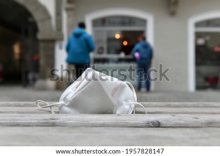 Similar – Image, Stock Photo virus load ffp2 ffp2 mask