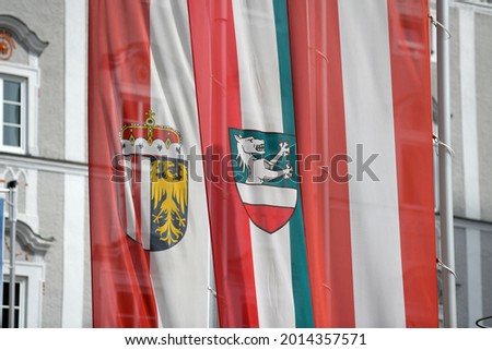 City Office, Town Hall of Enns, Upper Austria, Austria, Europe Photo stock © 