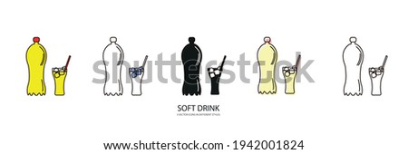 Soft Drink vector type icon